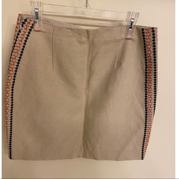 Loft Tan Linen Skirt! Size 8 - Picture 2 of 3